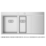 LAVA LOUÇA DIREITO ESCOVADO RODI - XERON 100 - L08X2ML7F148A2